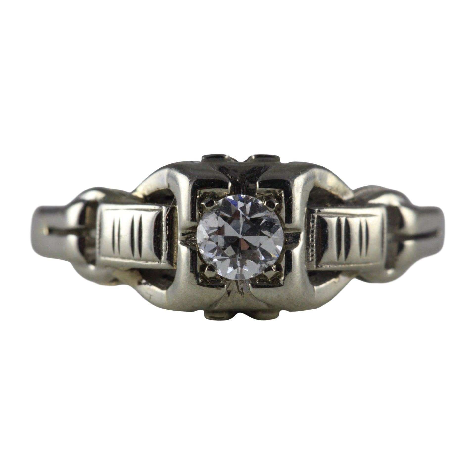 Art Deco Diamond Solitaire Ring
