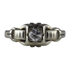 Art Deco Diamond Solitaire Ring
