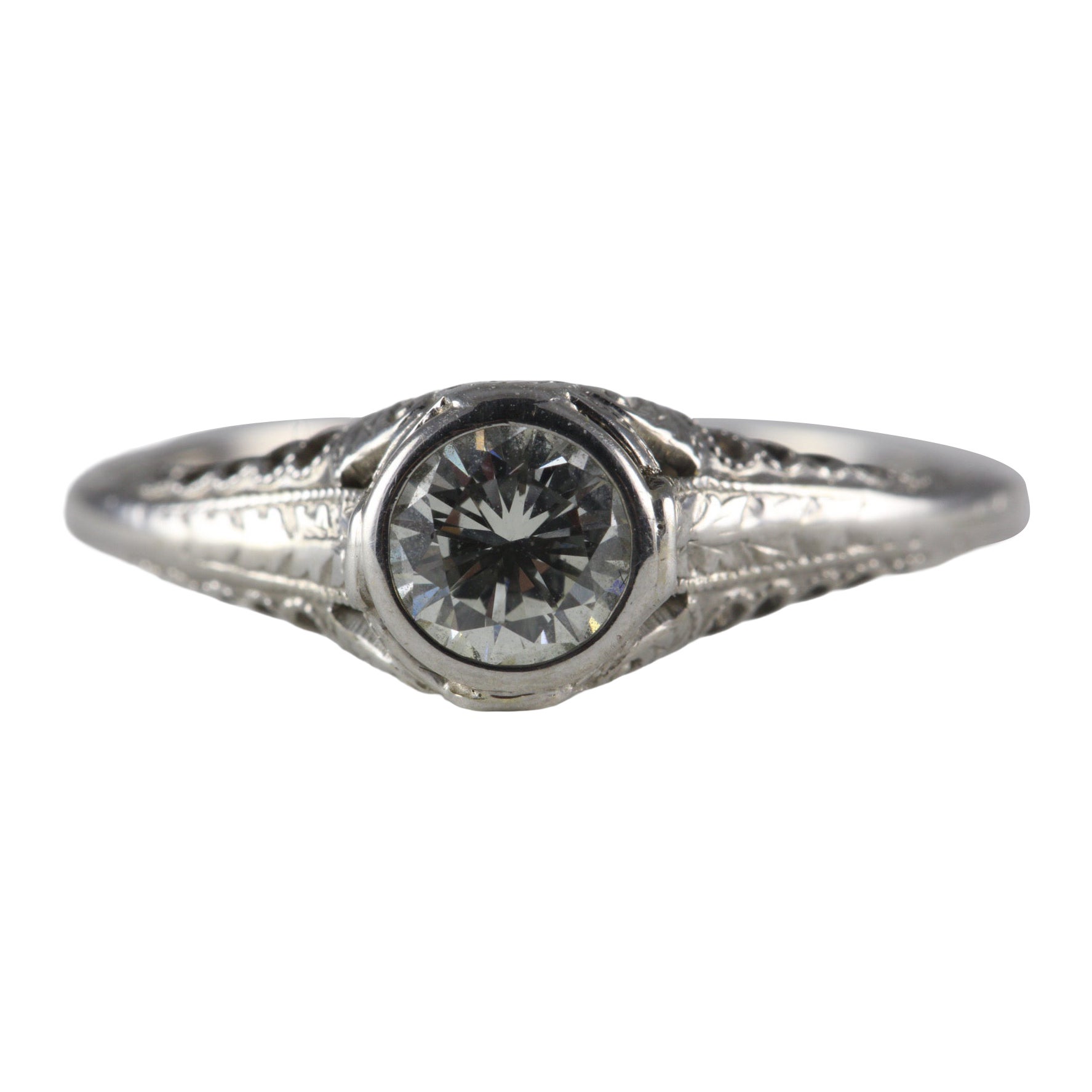 Art Deco Diamond Solitaire Ring