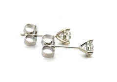 Orecchini di diamanti Art Deco .50ct Old Euro Vintage Antique 14K Original 1920'