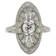 Art Deco Diamond Tablet Ring