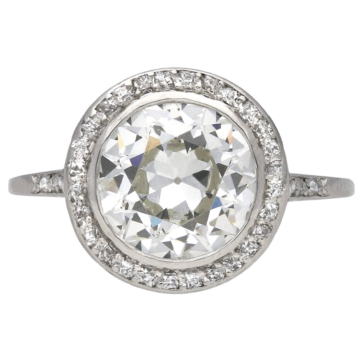 Art Deco Diamond Target Ring, circa 1920 For Sale at 1stDibs