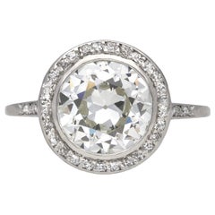 Art Deco Diamond Target Ring, circa 1920