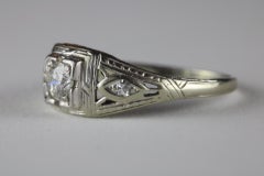 Art Deco Diamond Three-Stone Ring