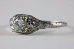 Art Deco Diamond Three-Stone Ring