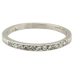 Anillo de boda de diamantes Art Déco Anillo de aniversario de platino de 0,25 ct Original 192