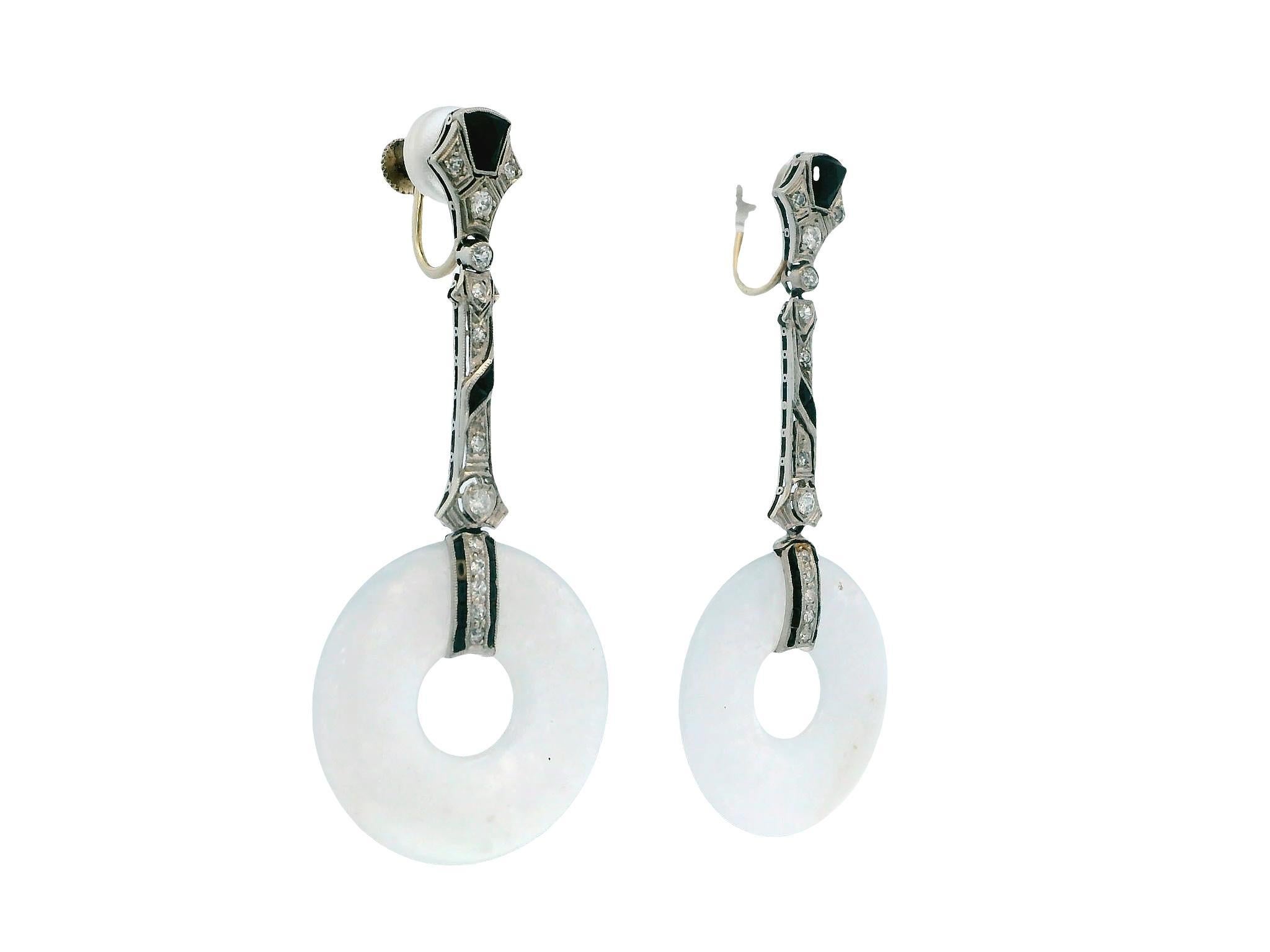 Art Deco Diamond & White 