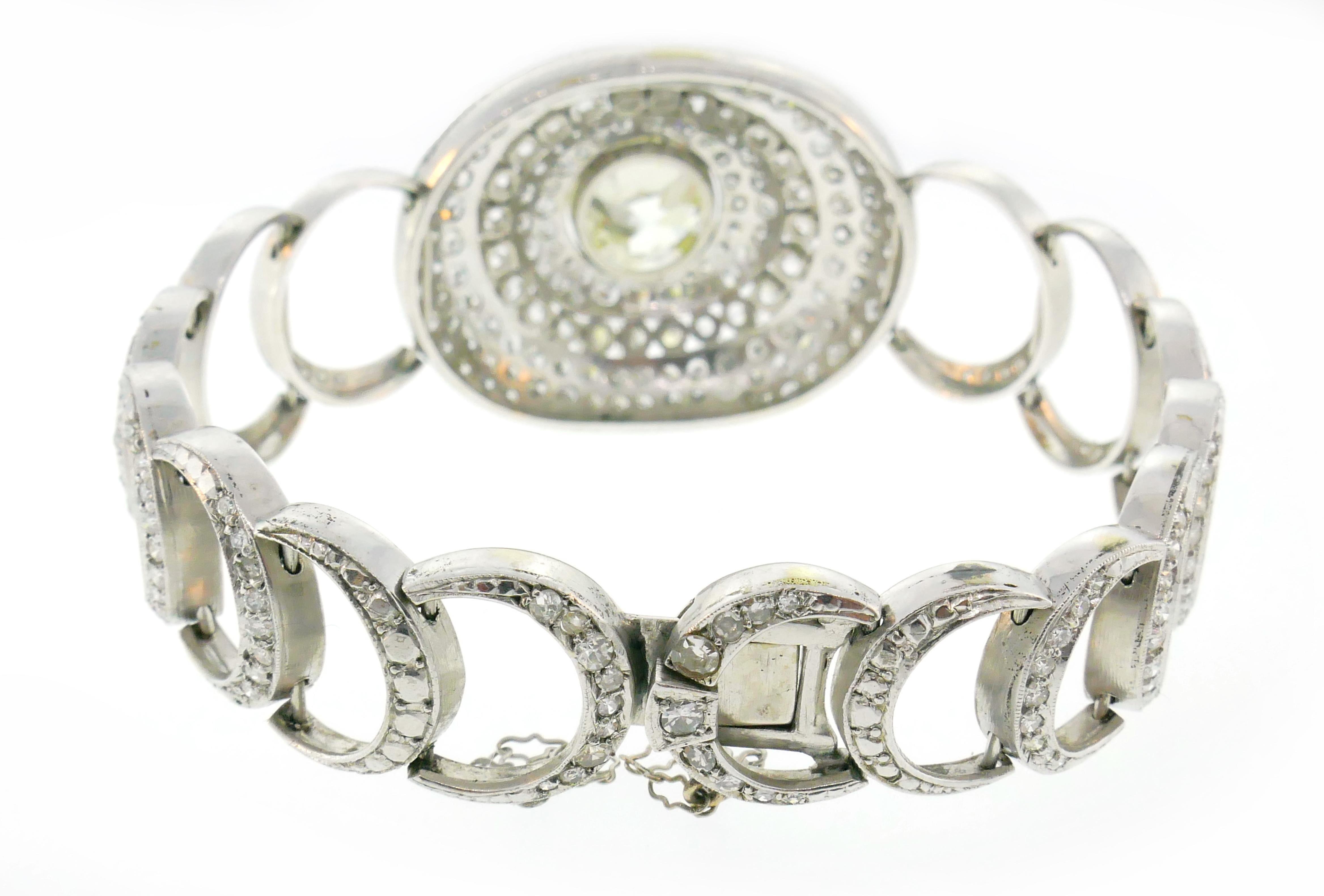Art Deco Diamond White Gold Bracelet 1