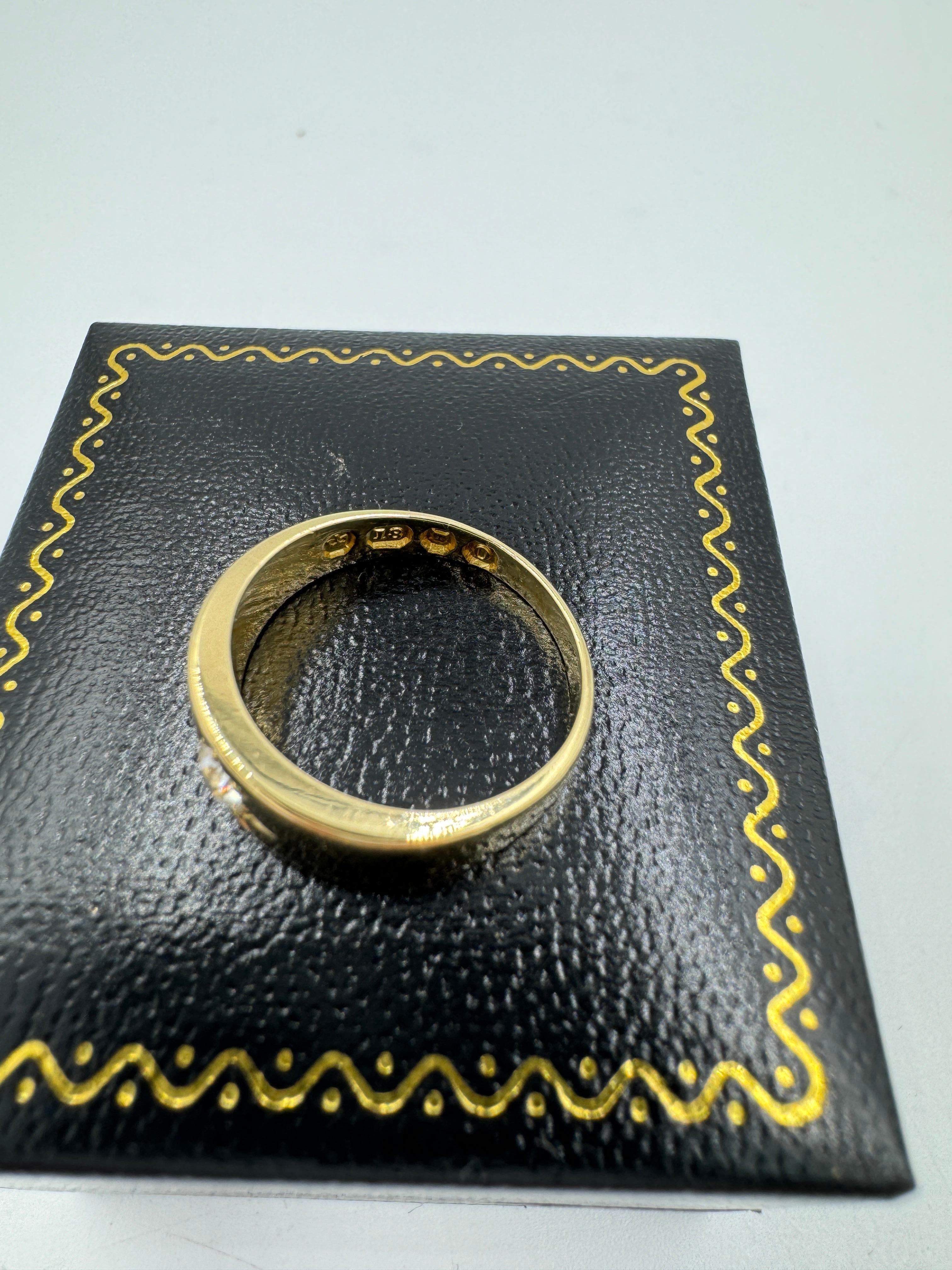 Art Deco Diamond Yellow Gold Ring  For Sale 2