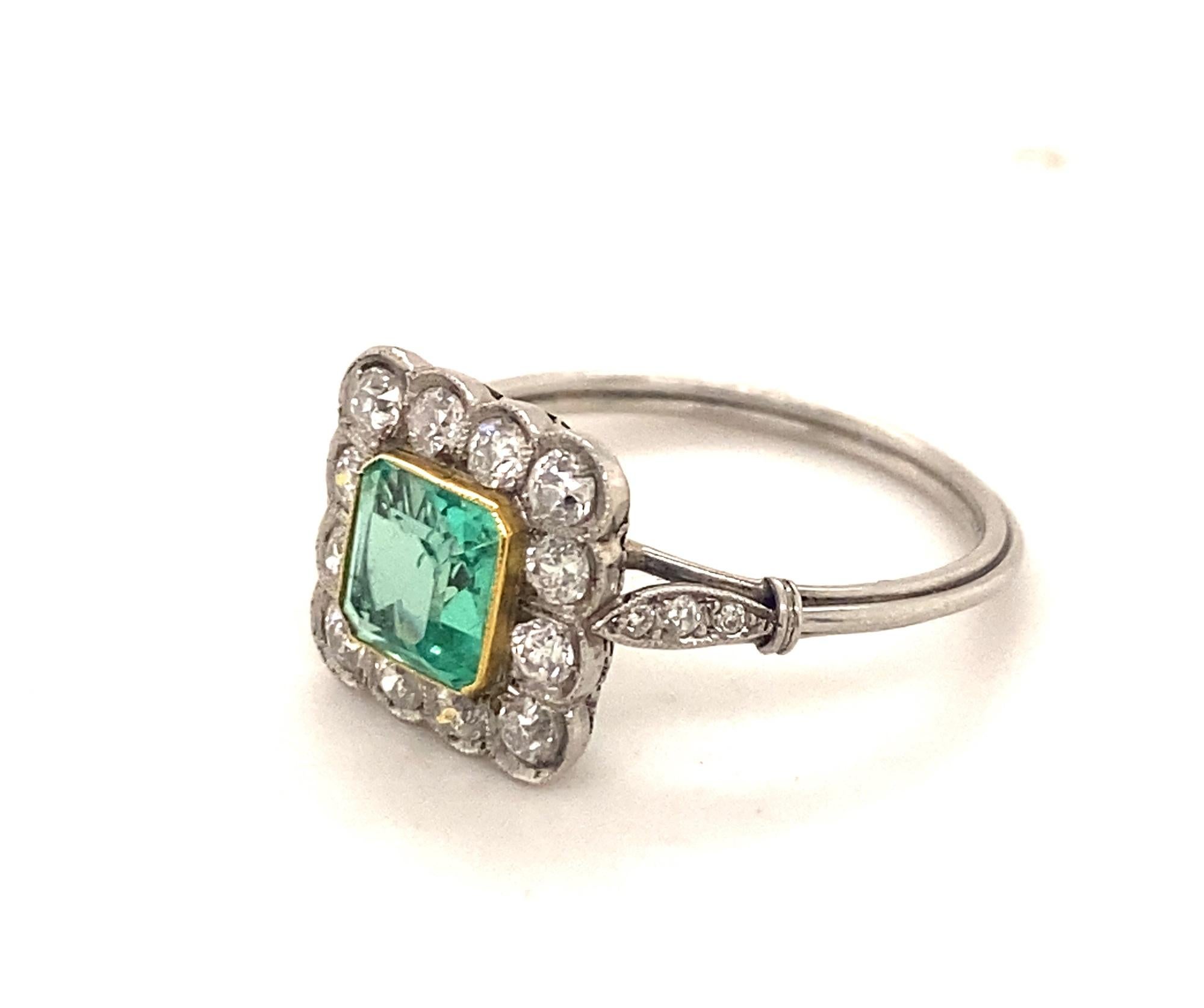 natural emerald rings antique style