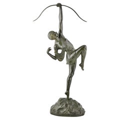 Art Bronze Bronze de Diane à l'arc Le Faguays & Susse Frères France 1925