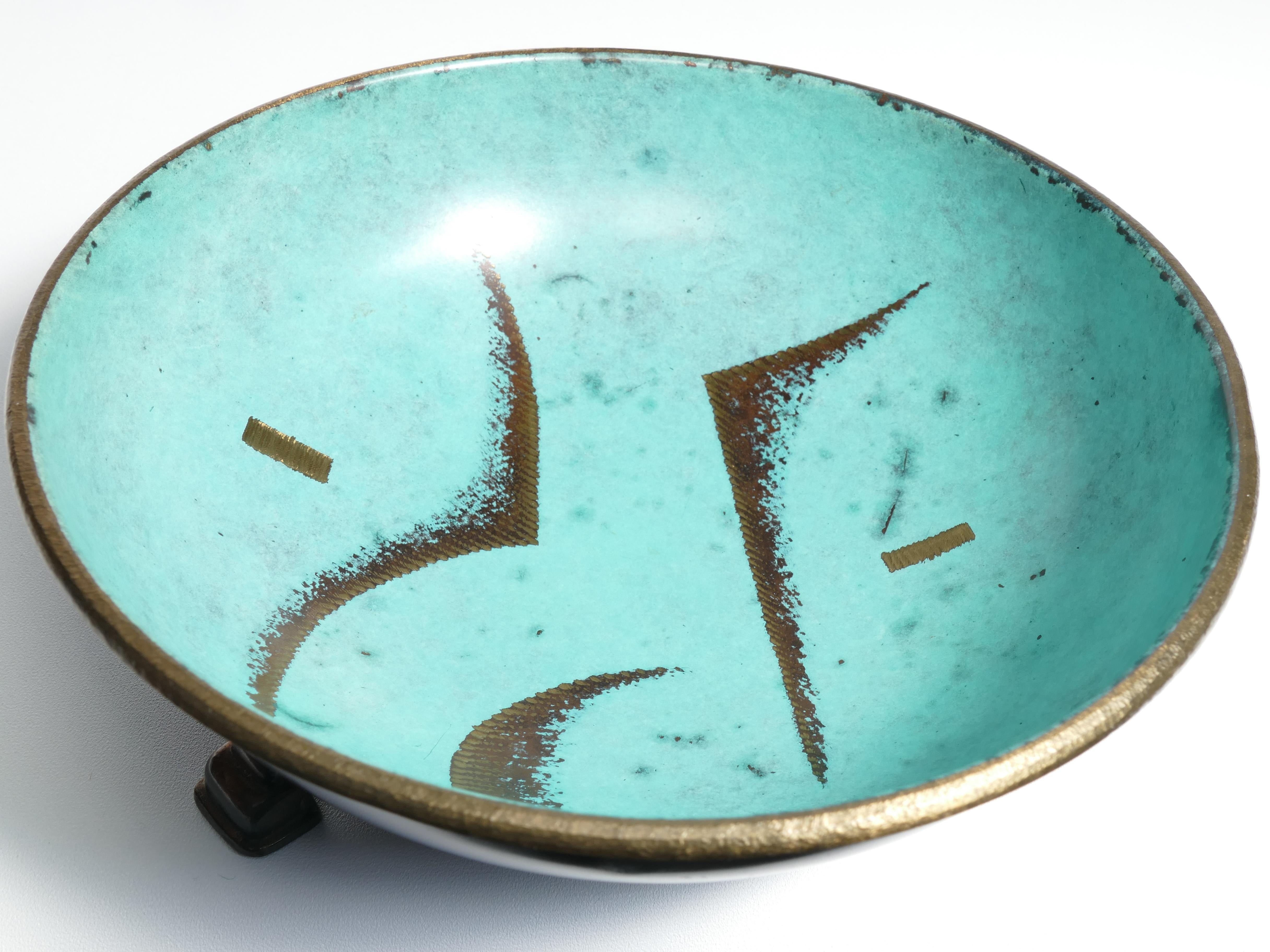 Art Deco Dinanderie Ikora Bowl by WMF, Germany For Sale 10