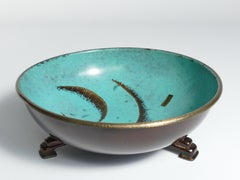 Art Deco Dinanderie Ikora Bowl by WMF, Germany