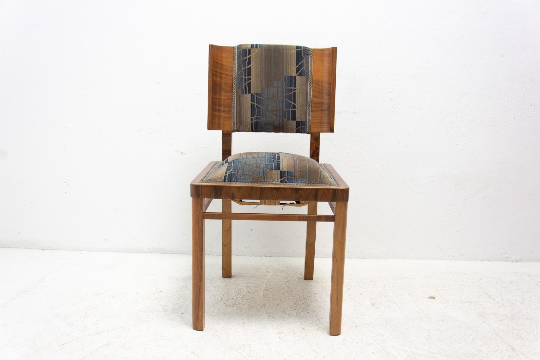 Art Deco Dining Chairs, 1930´S, Czechoslovakia, Set of 3 For Sale 2
