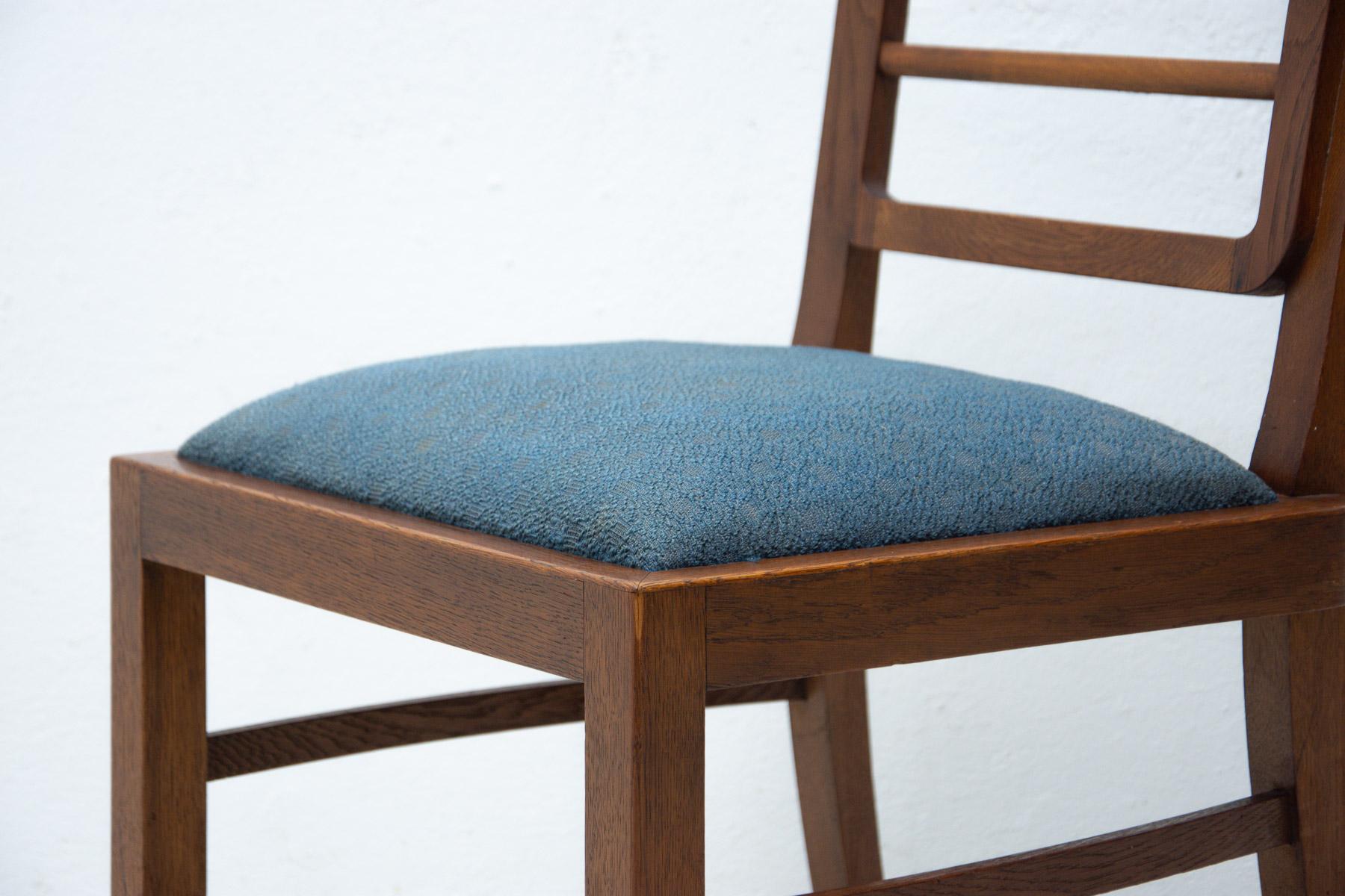 Art Deco Dining Chairs, 1930's, Czechoslovakia, Set of 4 6