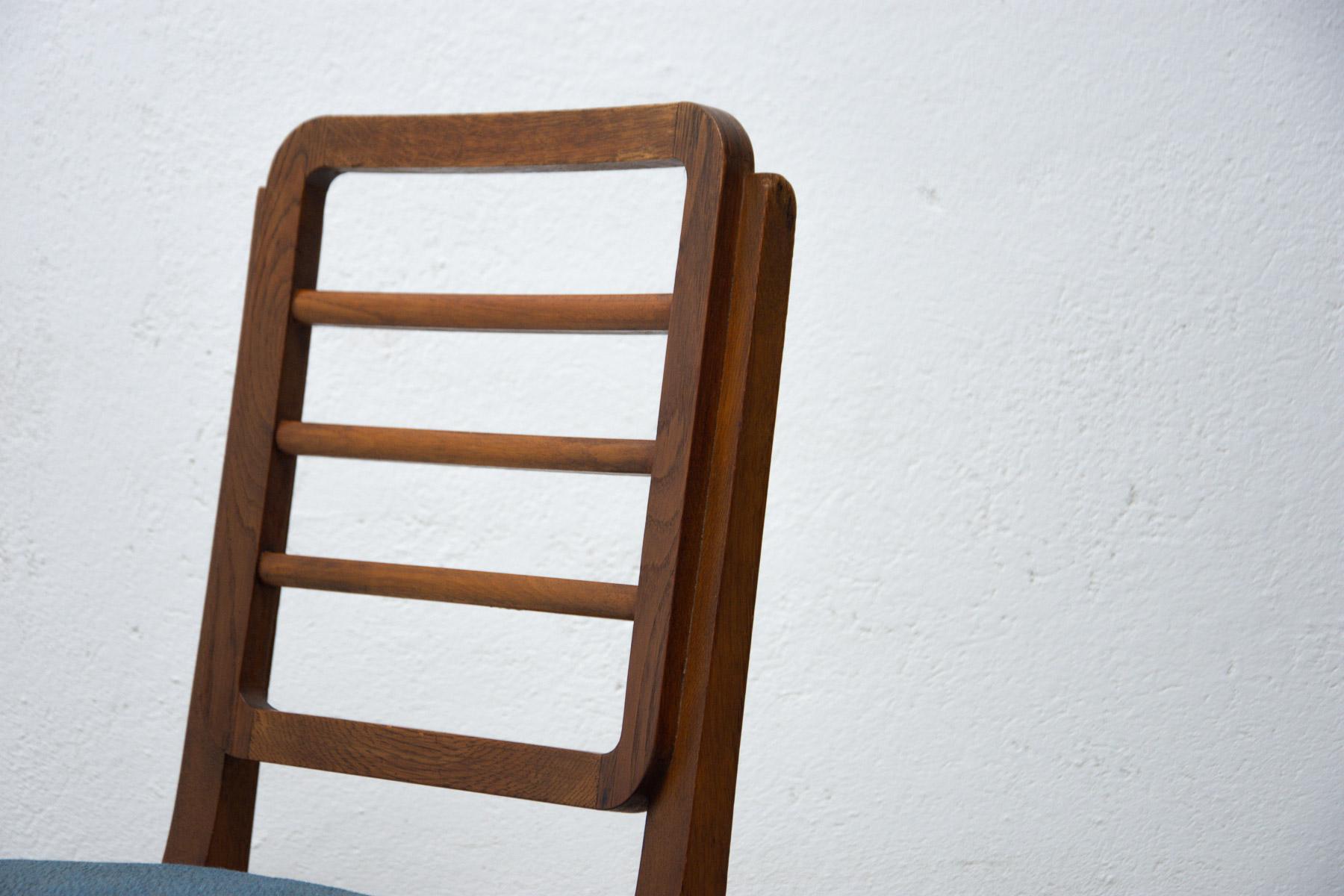 Art Deco Dining Chairs, 1930's, Czechoslovakia, Set of 4 7
