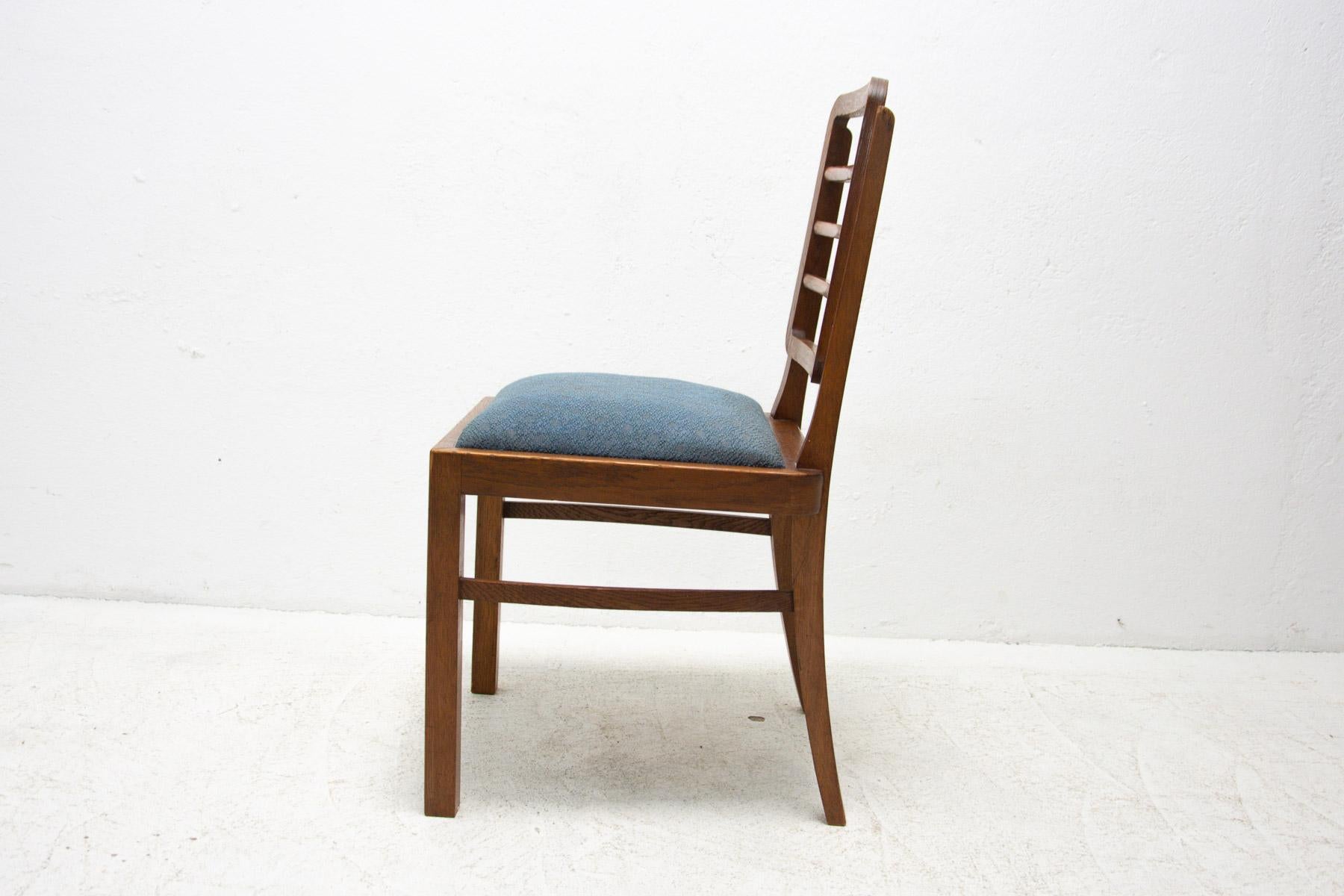 Art Deco Dining Chairs, 1930's, Czechoslovakia, Set of 4 8