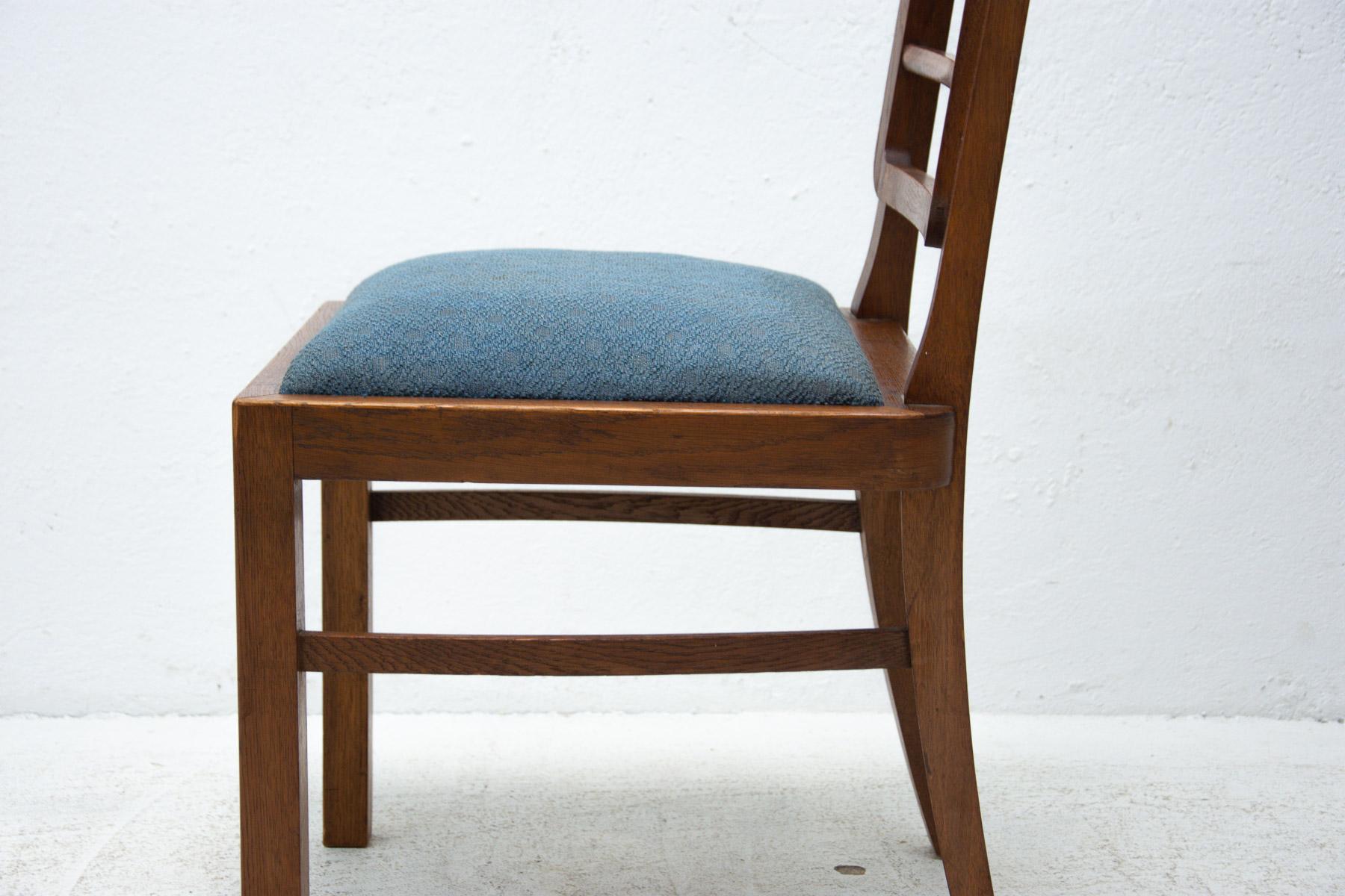 Art Deco Dining Chairs, 1930's, Czechoslovakia, Set of 4 9