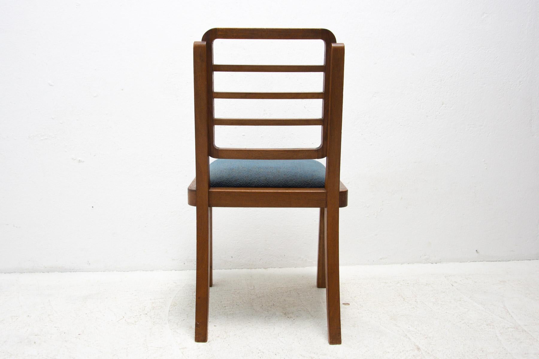 Art Deco Dining Chairs, 1930's, Czechoslovakia, Set of 4 10