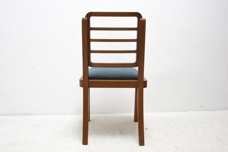 Art Deco Dining Chairs, 1930's, Czechoslovakia, Set of 4 For Sale 10