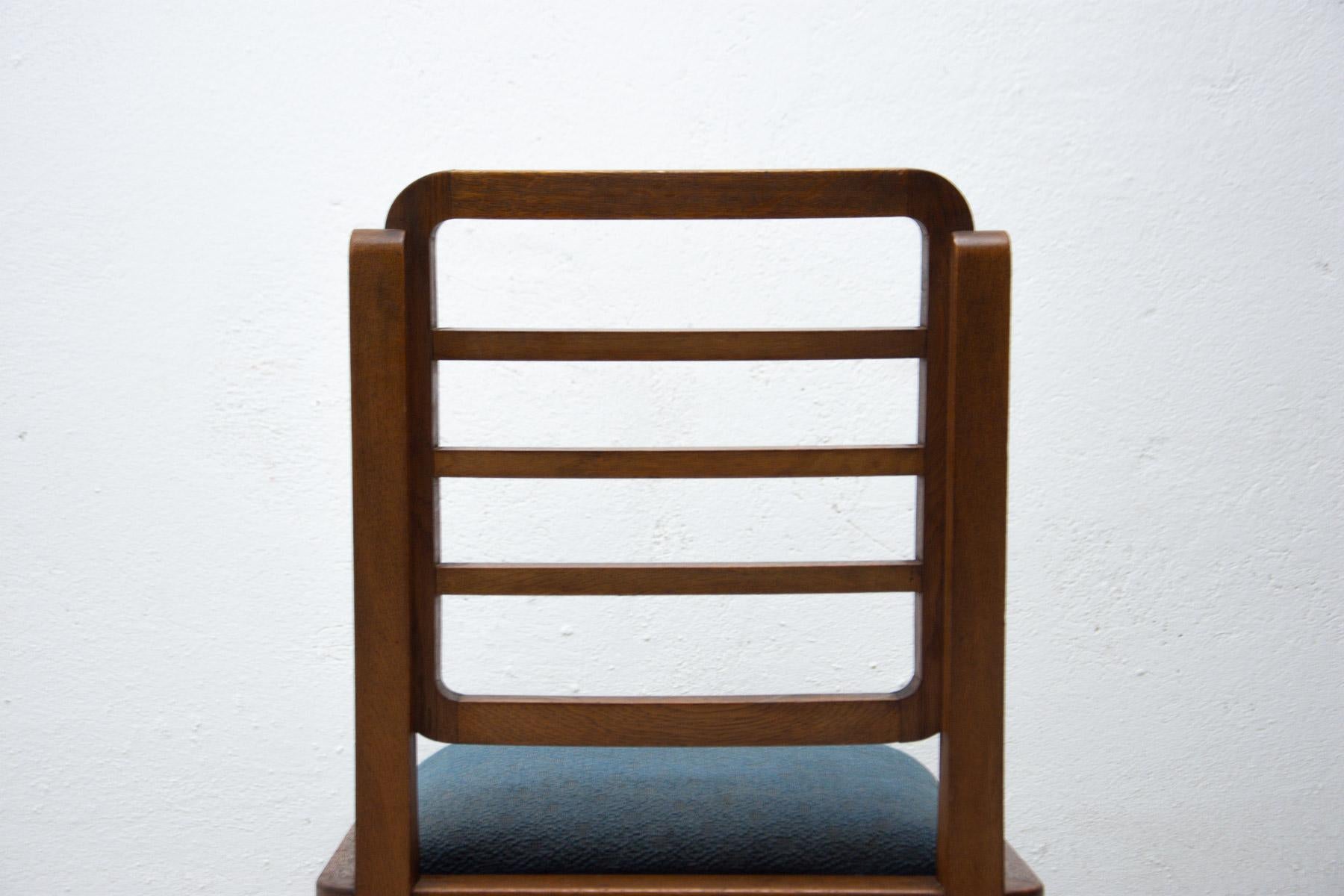Art Deco Dining Chairs, 1930's, Czechoslovakia, Set of 4 11