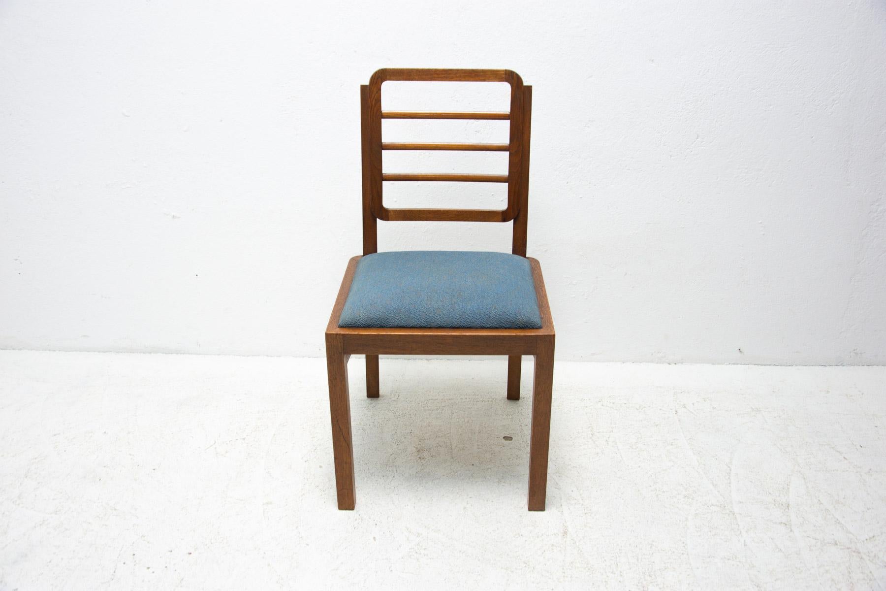Art Deco Dining Chairs, 1930's, Czechoslovakia, Set of 4 2