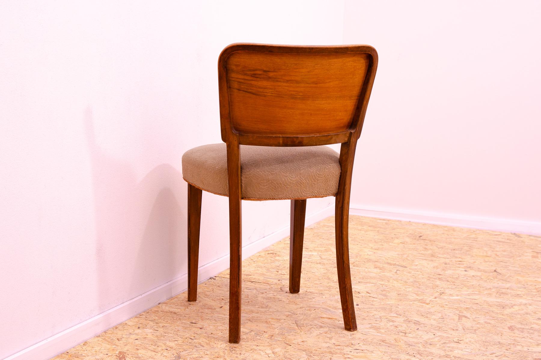 Art Deco dining chairs, 1930´s, Czechoslovakia, set of 6 For Sale 5
