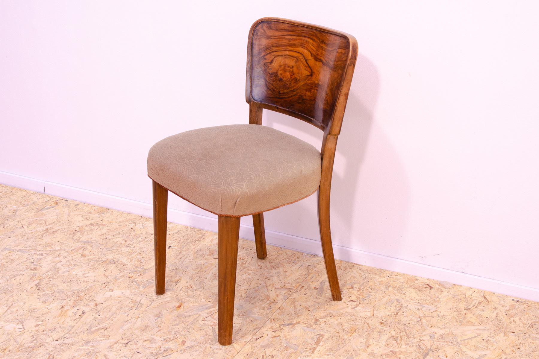 Art Deco dining chairs, 1930´s, Czechoslovakia, set of 6 For Sale 4