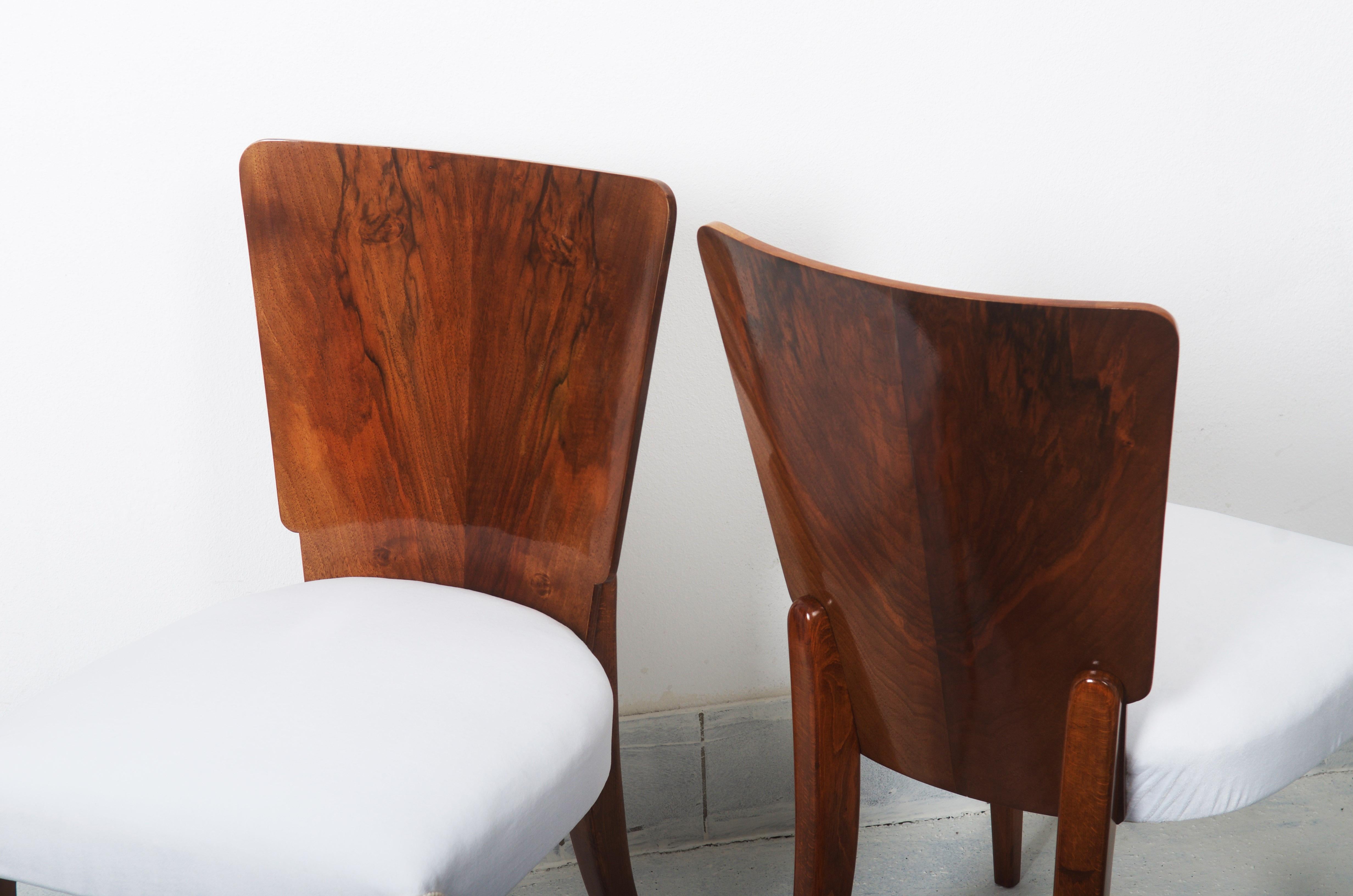 Art Deco Dining Chairs by Jindrich Halabala For Sale 7