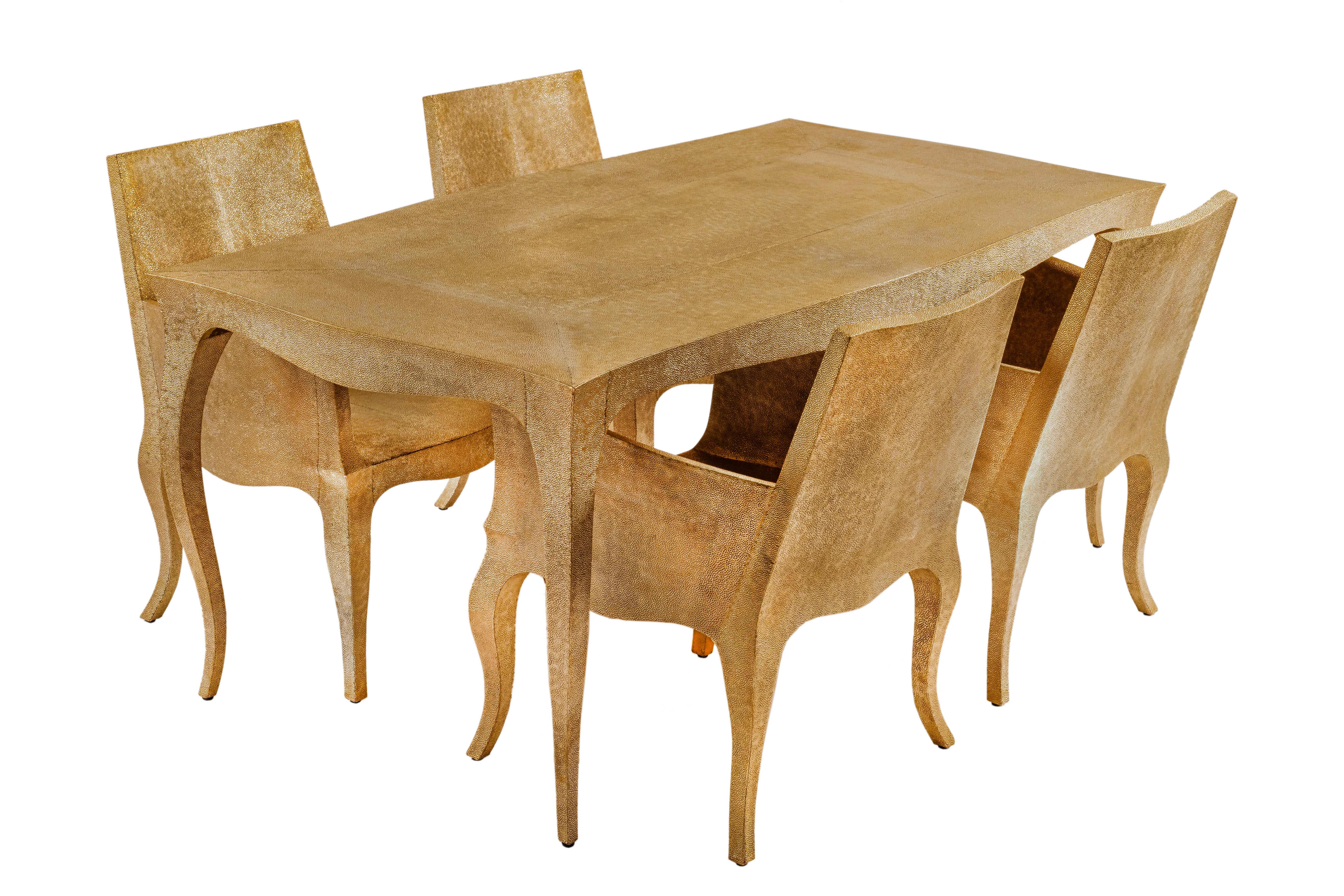 Sillas de comedor Art Déco Martilladas en Bronce Antiguo de Paul Mathieu en venta 12
