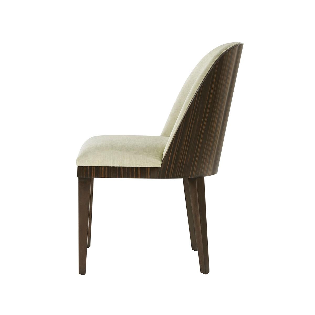 Contemporary Art Deco Dining Chairs For Sale