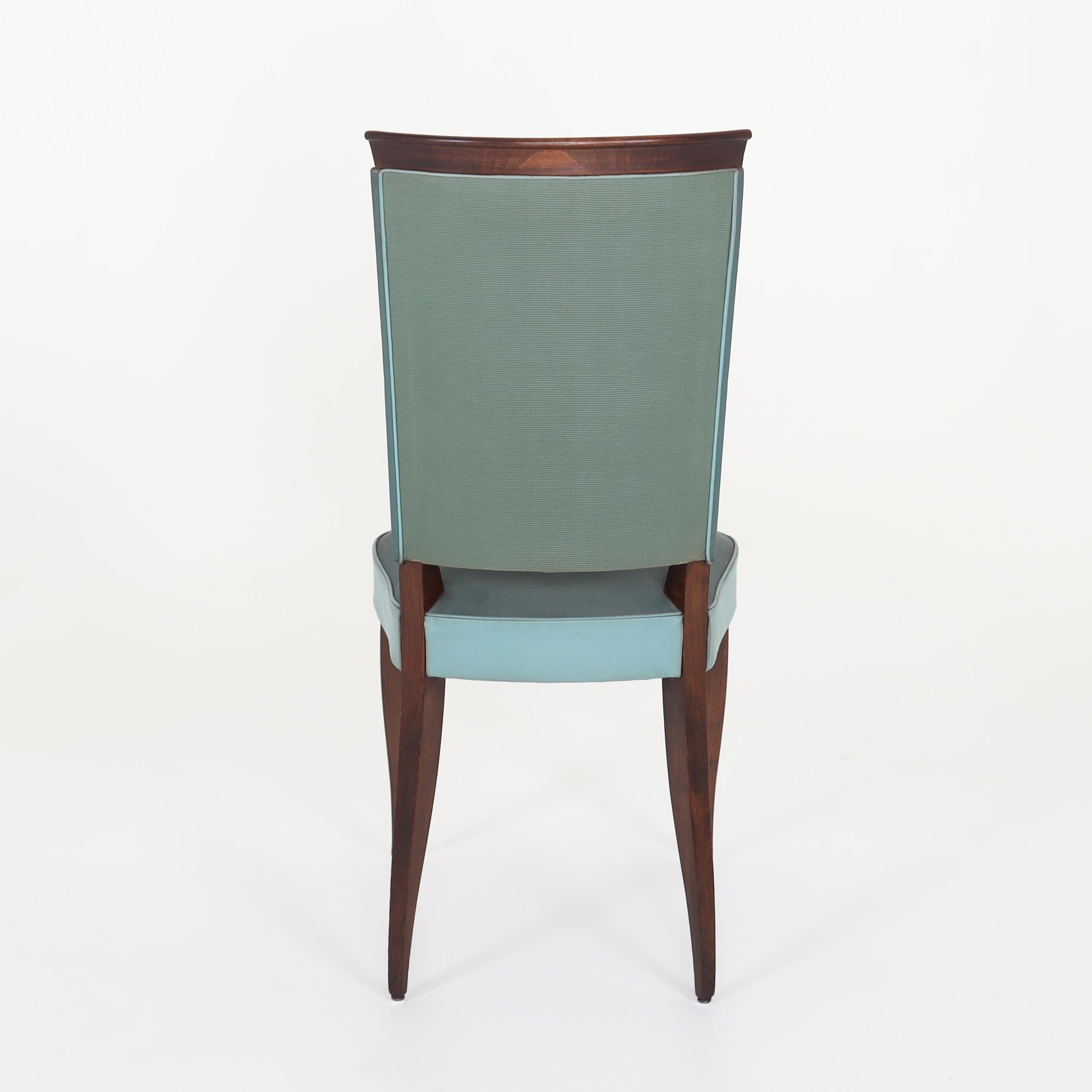Early 20th Century Art Deco Dining Chairs, France 1920s