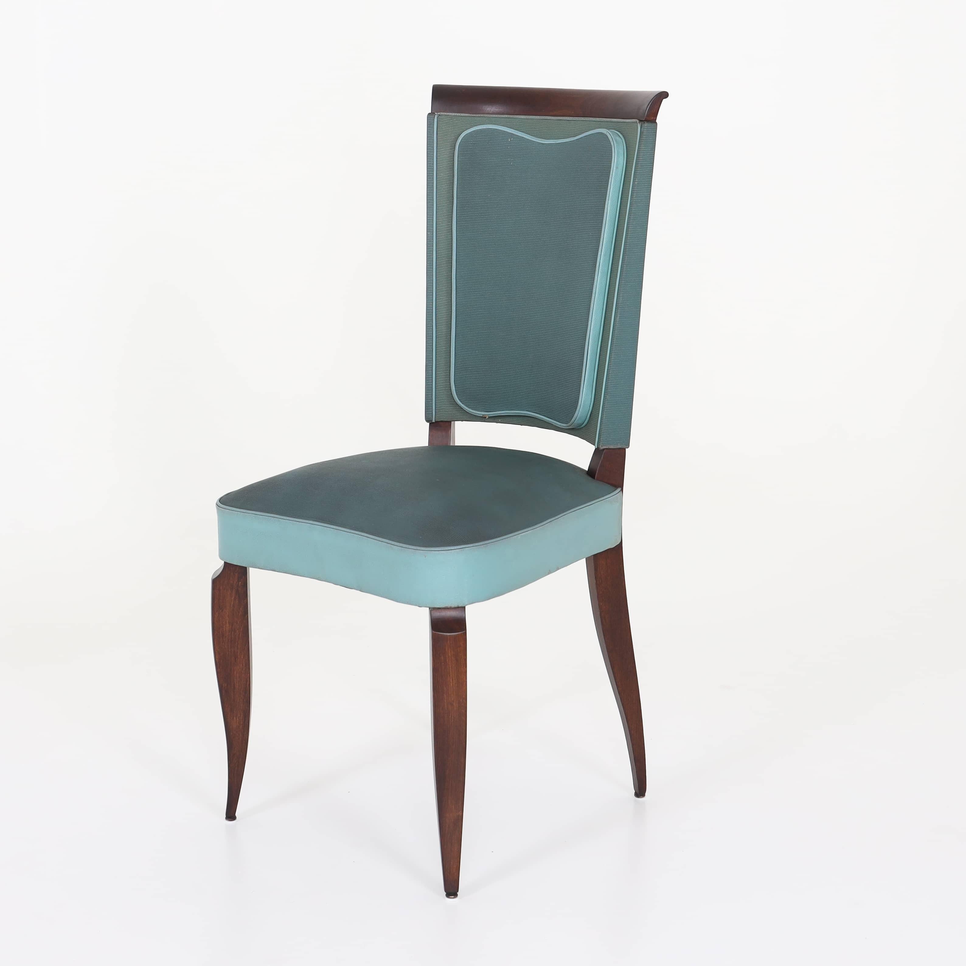 Art Deco Dining Chairs, France 1920s 2