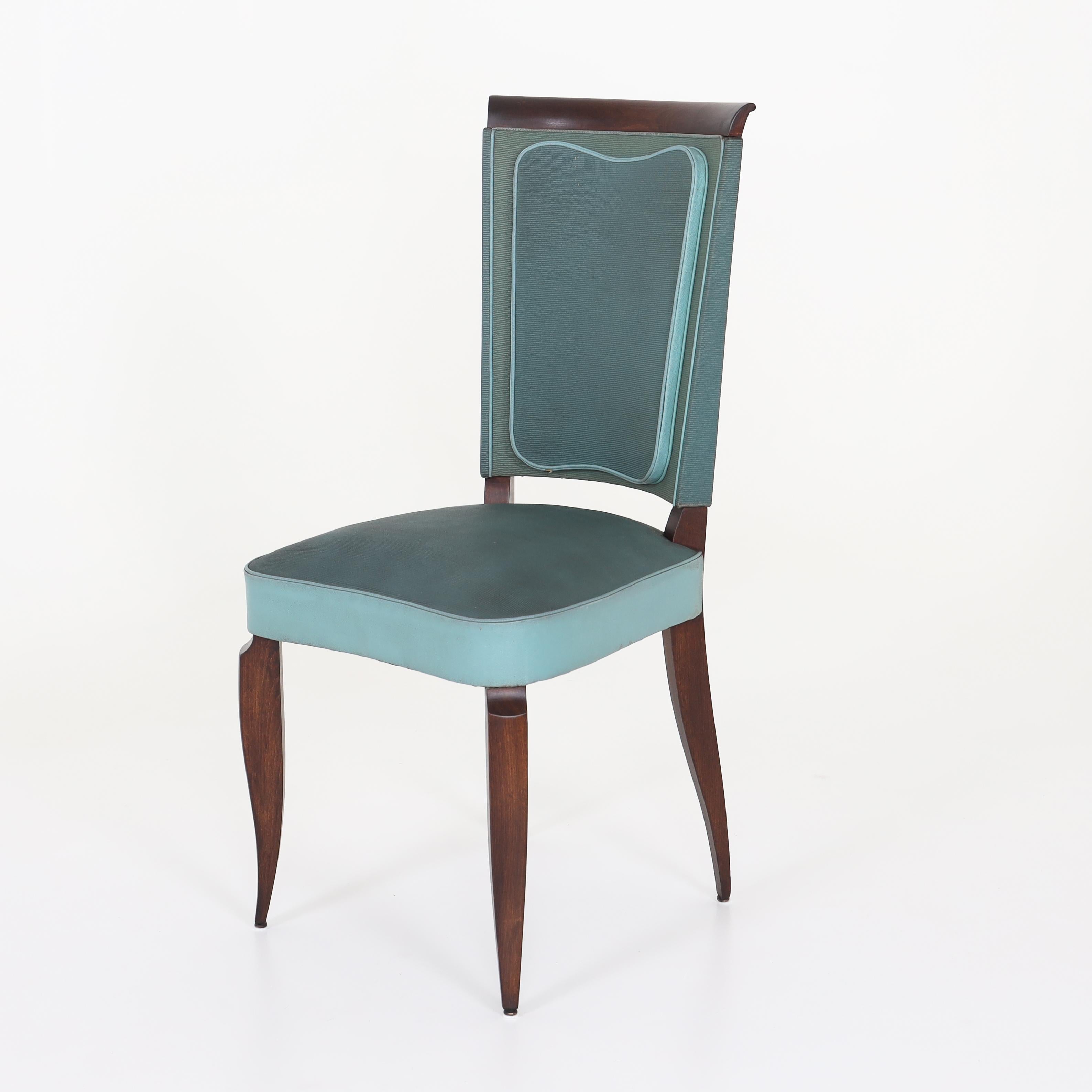 Art Deco Dining Chairs, France 1920s 3