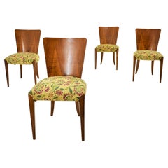 Art Deco Dining Chairs H-214 by Jindrich Halabala for UP Závody, Set of 4, 1939s