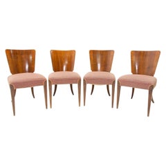 Art Deco Dining Chairs H-214 by Jindrich Halabala for ÚP Závody, Set of 4