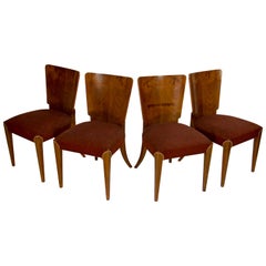 Art Deco Dining Chairs H-214 by Jindrich Halabala for UP Závody, Set of 4