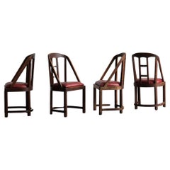 Art Deco Dining Chairs, Set of 4, 1930’s