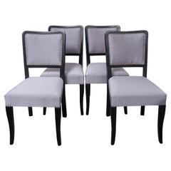  Art Deco Dining Chairs, Set of 4