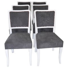 Art Deco Dining Chairs, Set of 6