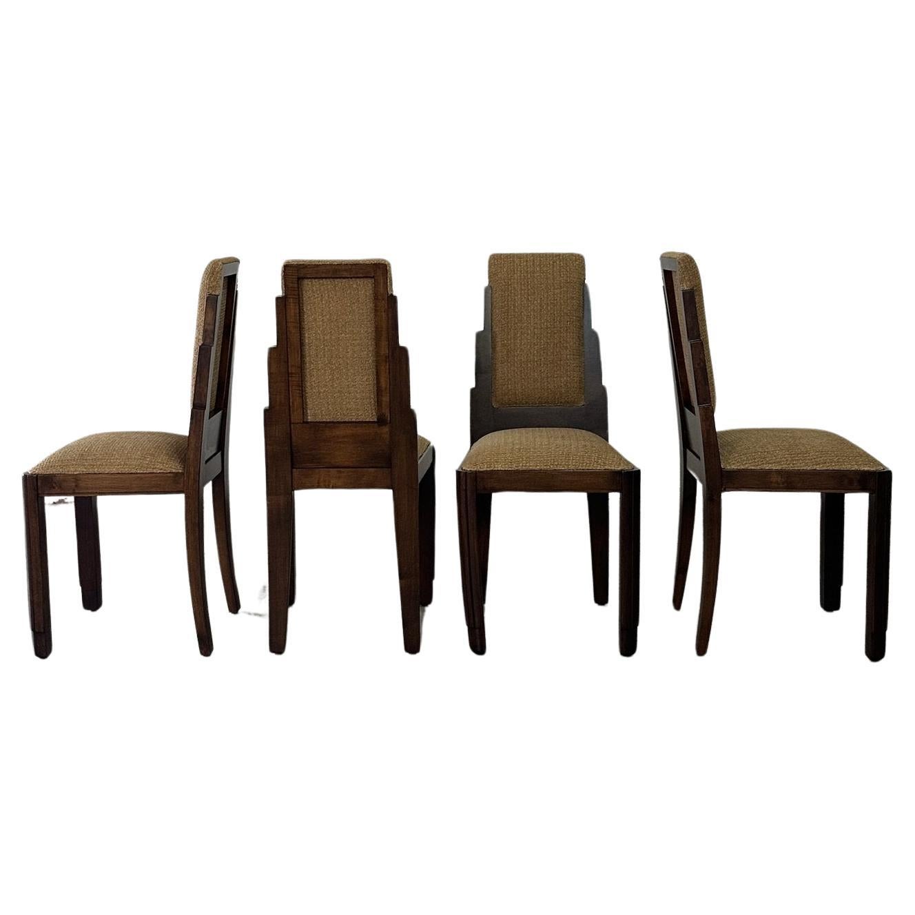 Art deco dining chairs - set of four