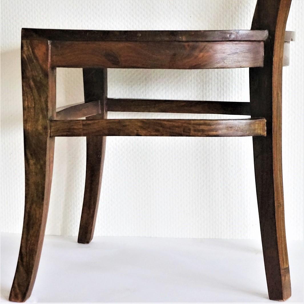 20th Century Art Deco Dining Chairs Solid Oak, Set of Four