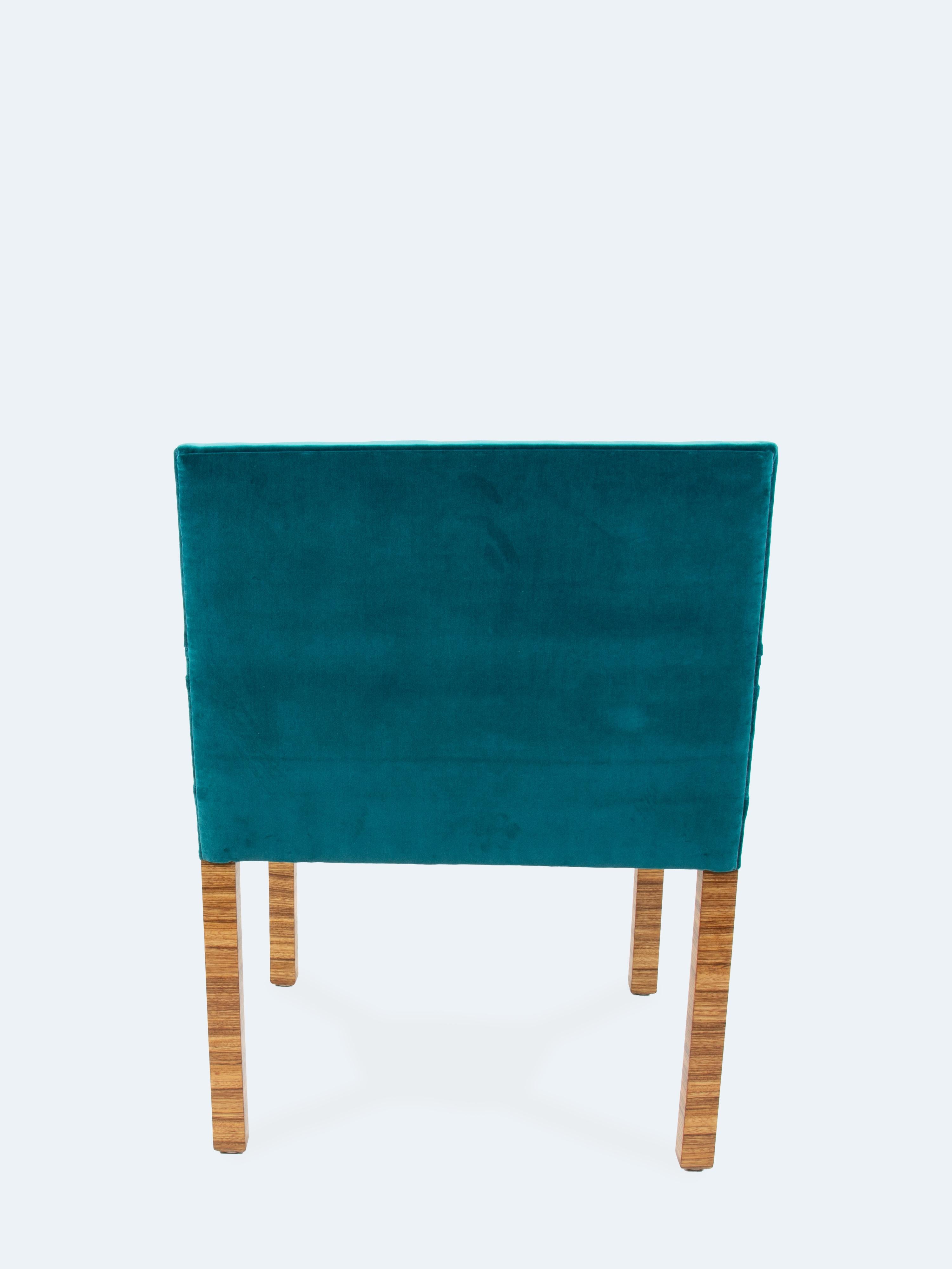 Art-Deco-Sessel für das Esszimmer von Michael Rachlis für Deutsche Werkstätten Heller (Art déco) im Angebot