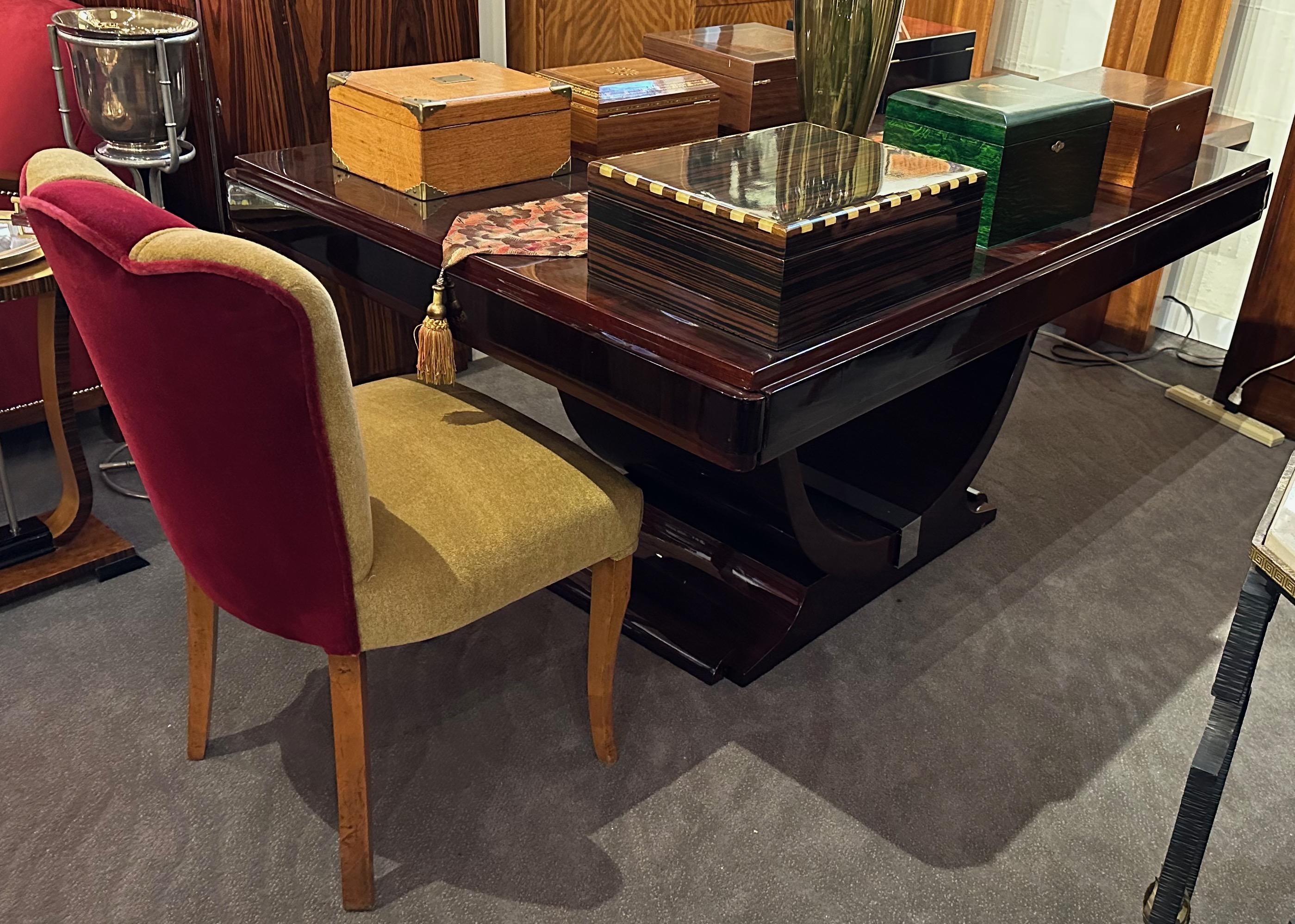 Art Deco Dining Room or Side Chairs French Style Mohair 2