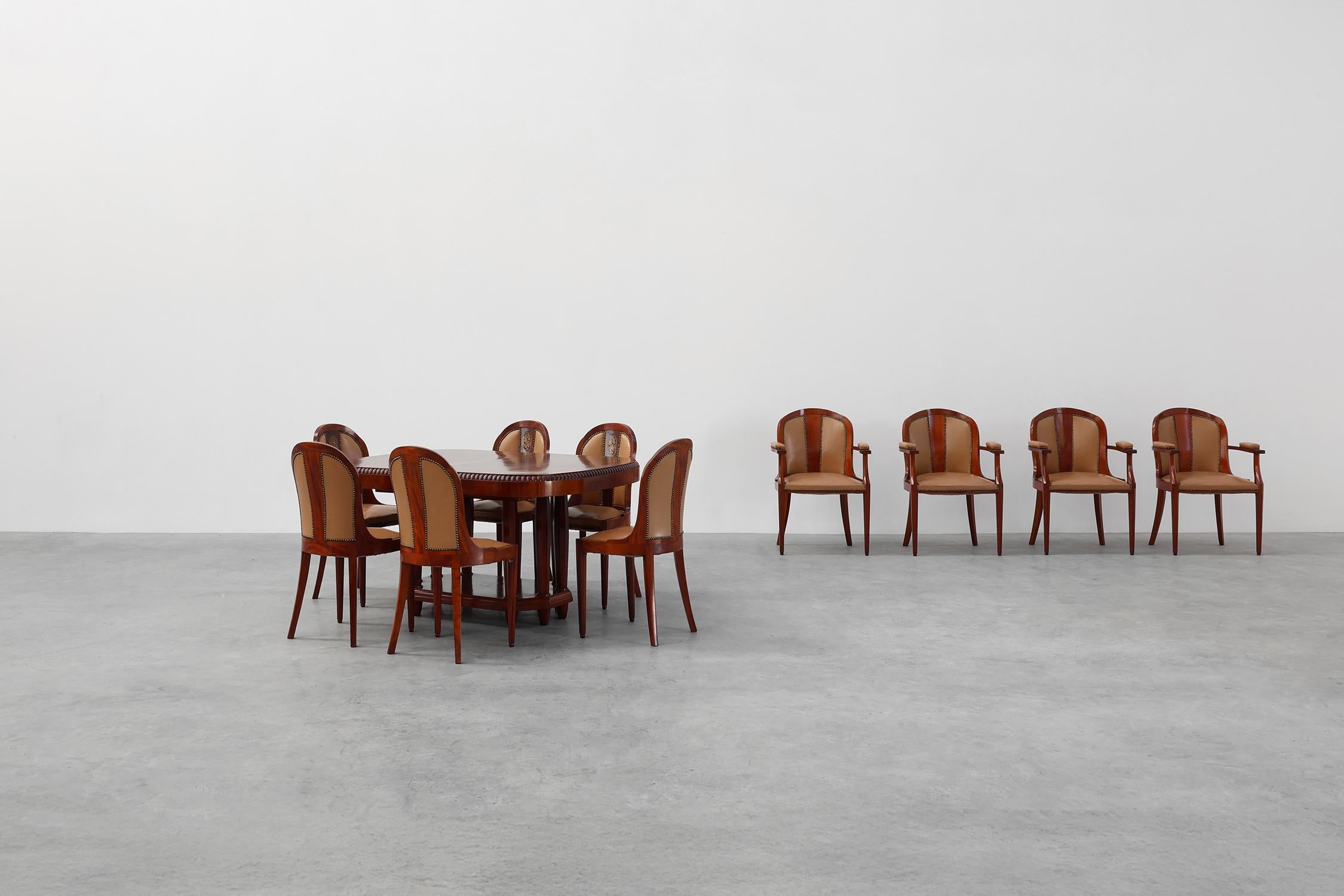 Ensemble de salle à manger Art déco par De Coene, Belgique, 1935 en vente 6