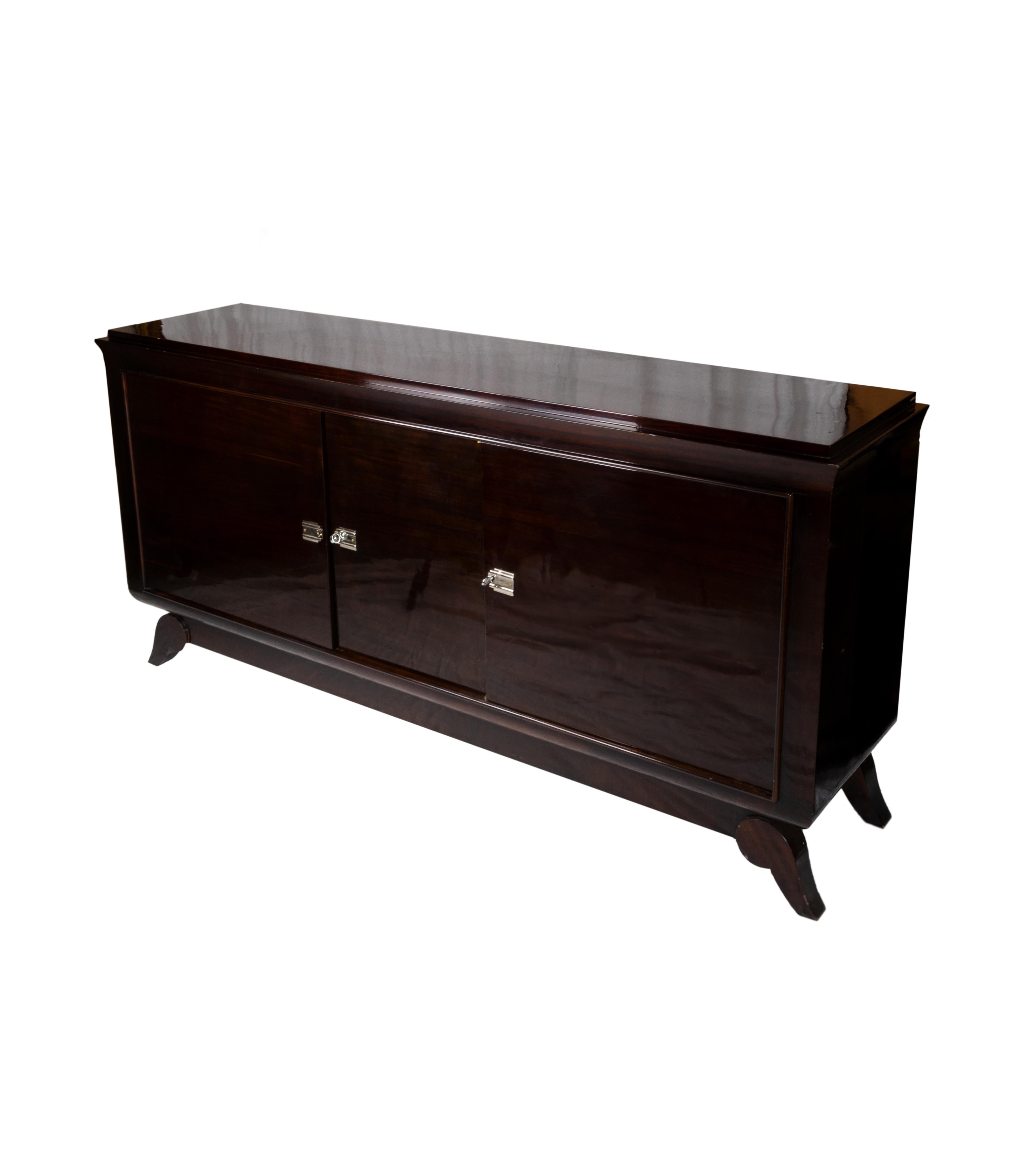 Ensemble de salle à manger art déco, style Jules Leleu, (20e siècle) en vente 10