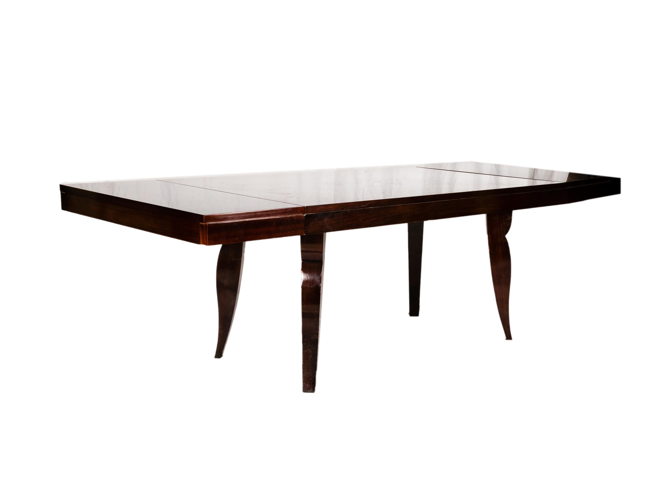 Poli Ensemble de salle à manger Art Déco, table et buffet, (20e siècle) en vente