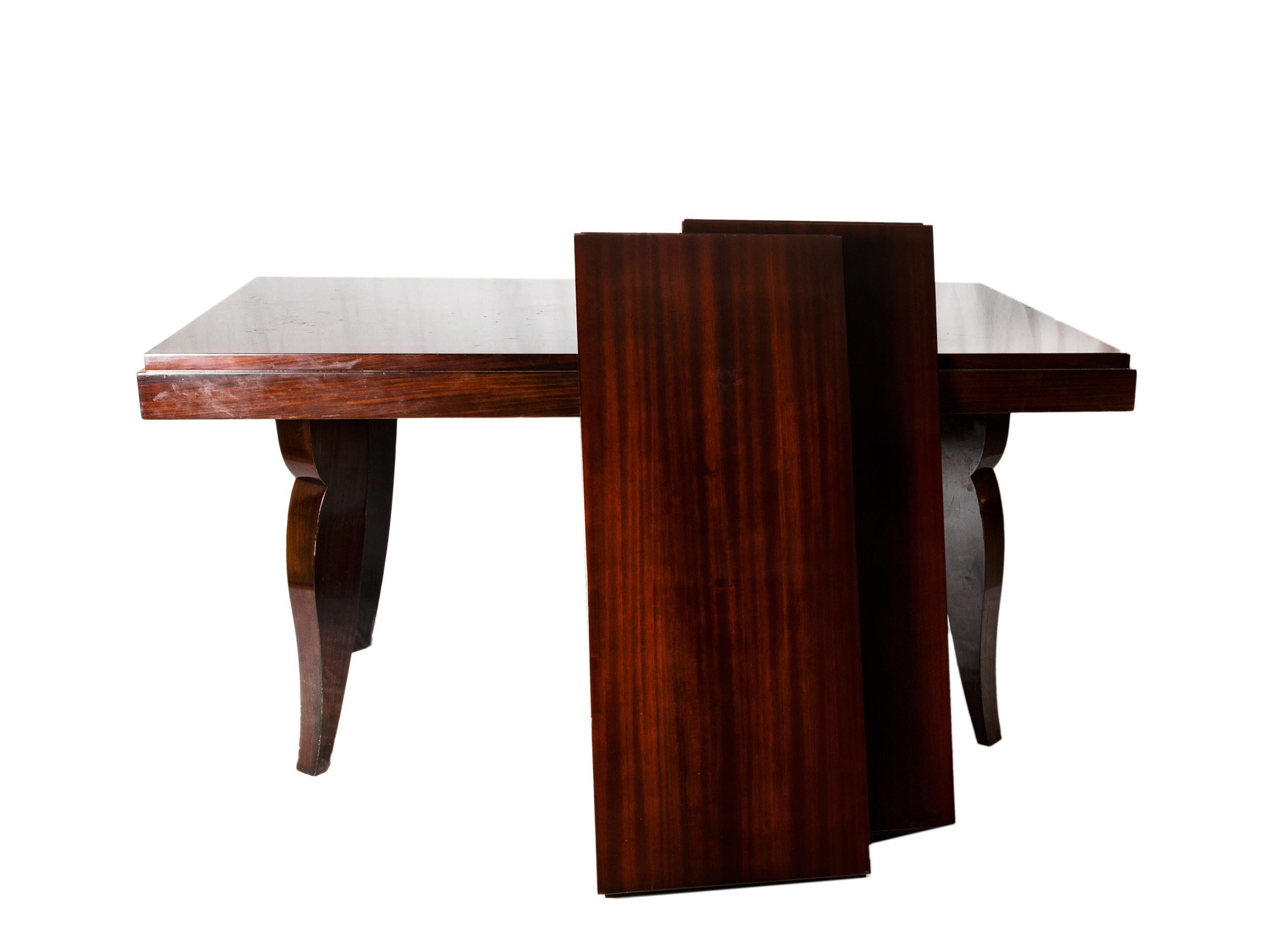 Ensemble de salle à manger Art Déco, table et buffet, (20e siècle) Bon état - En vente à Lisbon, PT