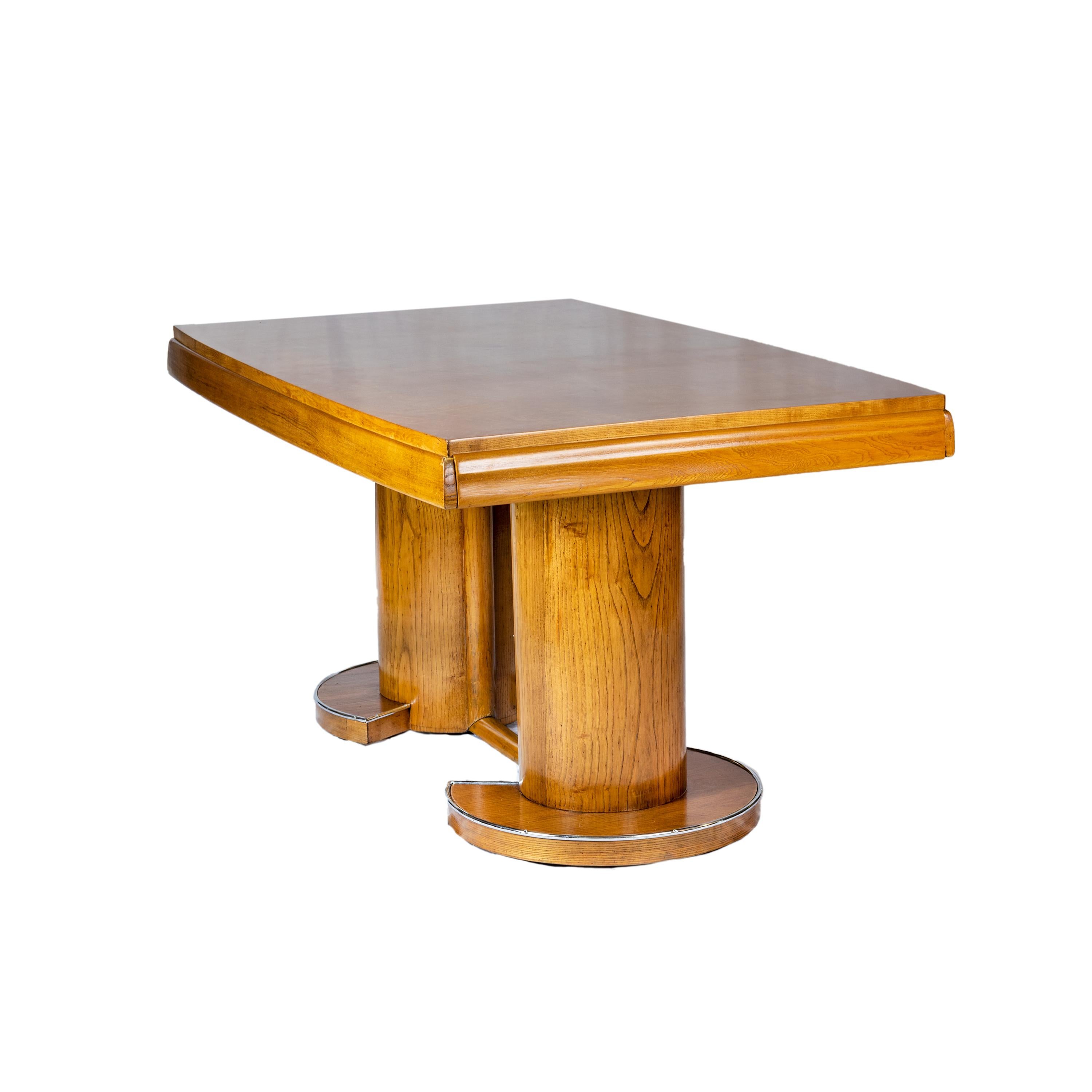 Ensemble de salle à manger Art déco avec 8 chaises, 20ème siècle en vente 3