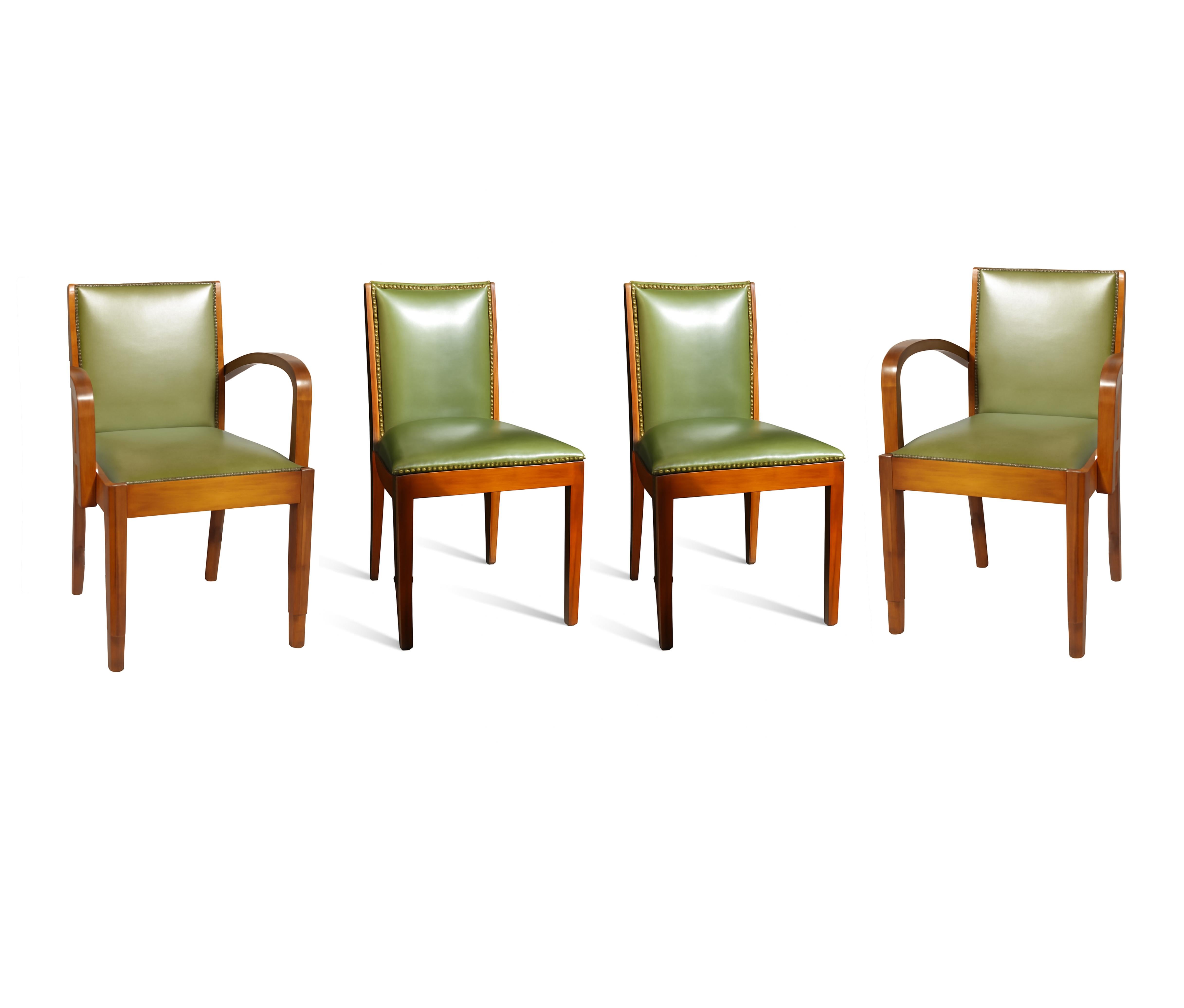 Ensemble de salle à manger Art déco avec 8 chaises, 20ème siècle en vente 13